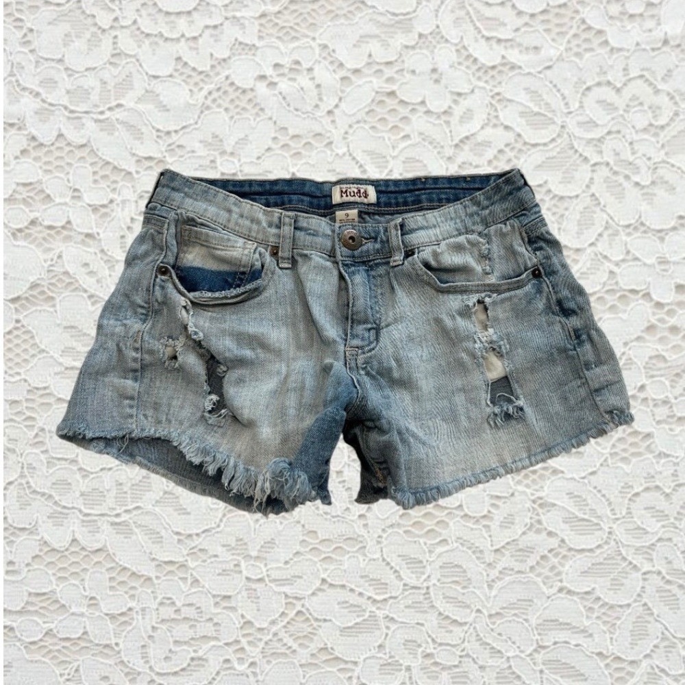 vintage mudd low rise denim mini shorts